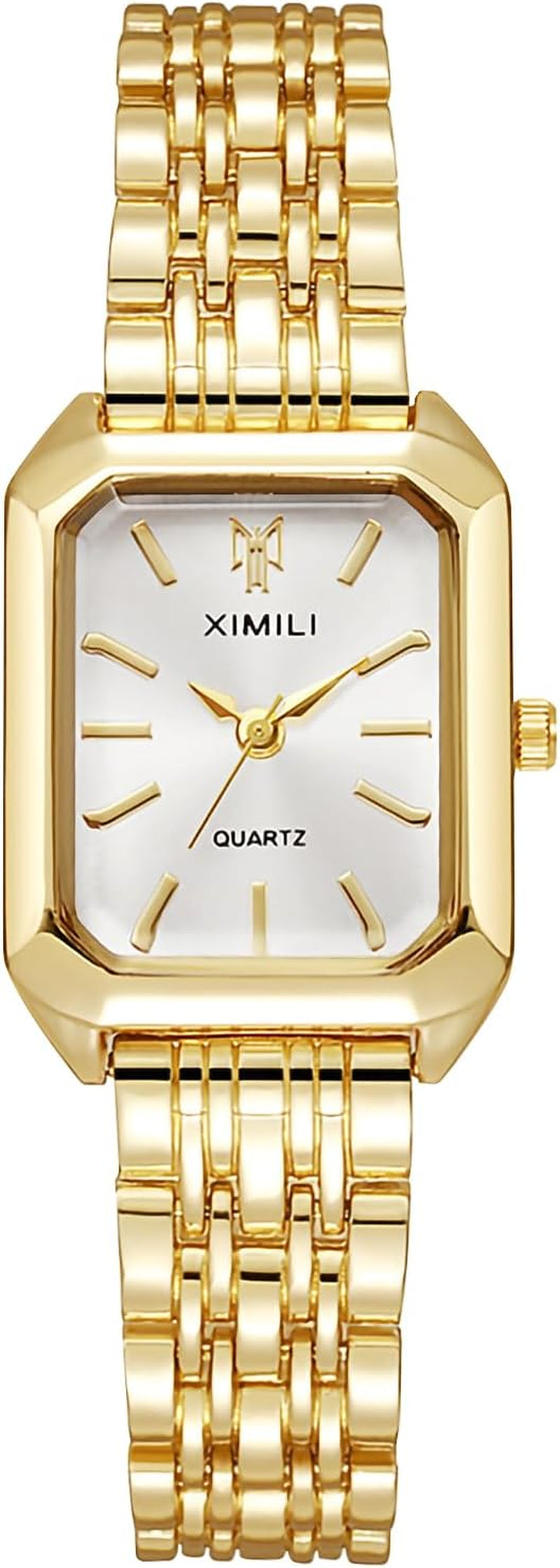 Montre Pour Femme, Montres Carrées De 32 Mm, Montre Analogique Quartz Avec Bracelet En Acier Inoxydable, Mouvement À Quartz Montre-Bracelet Élégant Minimaliste Pour Filles